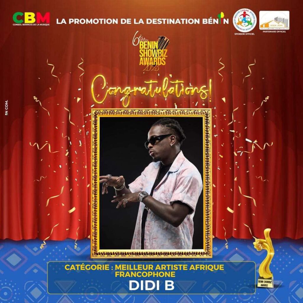 Côte d'Ivoire-Rap : Didi B récolte l'excellence au Bénin - Afrique sur 7